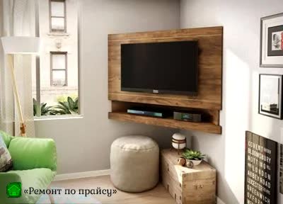 Фото телевизора на стене в комнате