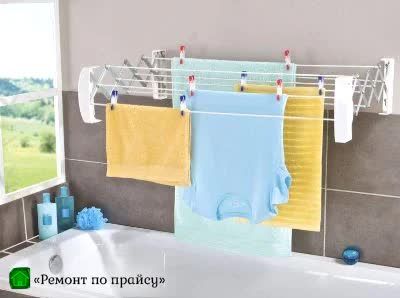 Фото сушилки для белья в ванной